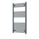 Zennor - Anthracite Electric Towel Rail H1200mm x W600mm Straight 500w Standard