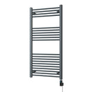 Zennor - Anthracite Electric Towel Rail H1200mm x W600mm Straight 600w Thermostatic WIFI