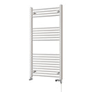 Zennor - White Dual Fuel Towel Rail H1200mm x W600mm Standard - Straight