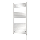 Zennor - White Electric Towel Rail H1200mm x W600mm Straight 500w Standard