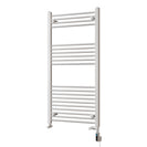 Zennor - White Dual Fuel Towel Rail H1200mm x W600mm Thermostatic WIFI - Straight