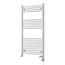 Zennor - White Dual Fuel Towel Rail H1200mm x W600mm Thermostatic - Straight