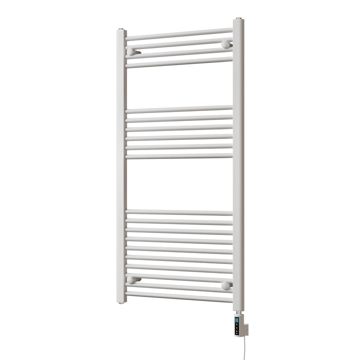 Zennor - White Electric Towel Rail H1200mm x W600mm Straight 600w Thermostatic WIFI