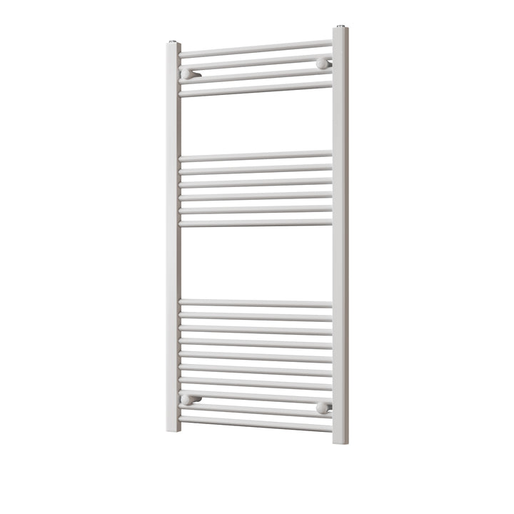 Zennor - White Heated Towel Rail - H1200mm x W600mm - Straight