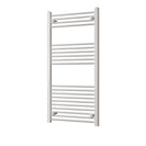 Zennor - White Heated Towel Rail - H1200mm x W600mm - Straight