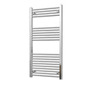 Zennor - Chrome Heated Towel Rail - H1200mm x W600mm - Straight