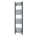 Zennor - Anthracite Dual Fuel Towel Rail H1400mm x W400mm Standard - Curved
