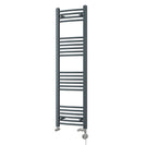 Zennor - Anthracite Dual Fuel Towel Rail H1400mm x W400mm Thermostatic