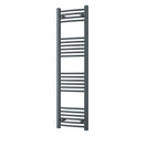 Zennor - Anthracite Heated Towel Rail - H1400mm x W400mm - Curved