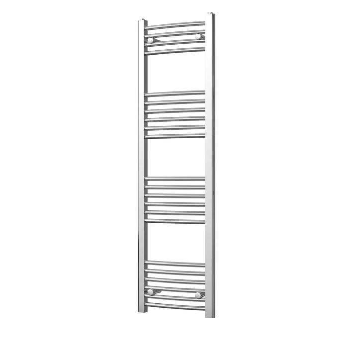 Zennor - Chrome Heated Towel Rail - H1400mm x W400mm - Curved