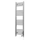 Zennor - Chrome Dual Fuel Towel Rail H1400mm x W400mm Standard - Straight
