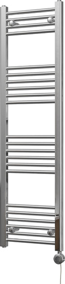 Zennor - Chrome Electric Towel Rail H1400mm x W400mm Straight 300w Thermostatic