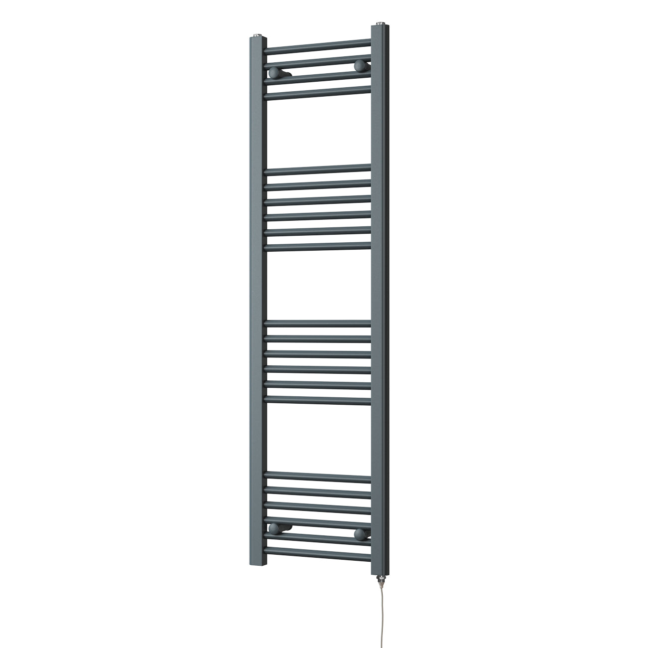 Zennor - Anthracite Electric Towel Rail H1400mm x W400mm Straight 400w Standard