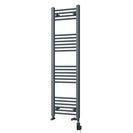 Zennor - Anthracite Dual Fuel Towel Rail H1400mm x W400mm Thermostatic WIFI - Straight