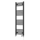 Zennor - Black Dual Fuel Towel Rail H1400mm x W400mm Standard - Straight