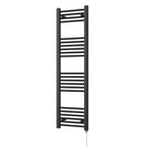 Zennor - Black Electric Towel Rail H1400mm x W400mm Straight 400w Standard