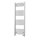 Zennor - Chrome Dual Fuel Towel Rail H1400mm x W500mm Standard - Curved