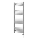 Zennor - Chrome Electric Towel Rail H1400mm x W500mm Curved 300w Thermostatic