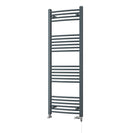 Zennor - Anthracite Dual Fuel Towel Rail H1400mm x W500mm Standard - Curved