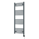 Zennor - Anthracite Electric Towel Rail H1400mm x W500mm Curved 600w Thermostatic WIFI
