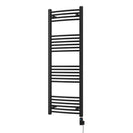 Zennor - Black Electric Towel Rail H1400mm x W500mm Curved 600w Thermostatic WIFI