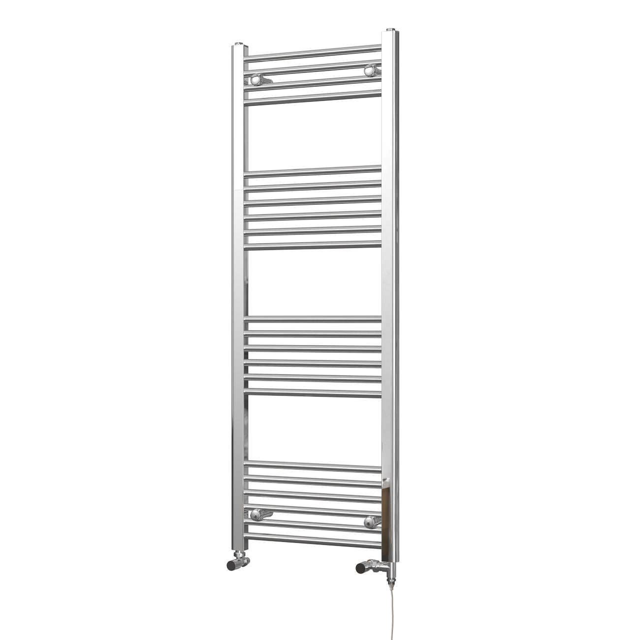 Zennor - Chrome Dual Fuel Towel Rail H1400mm x W500mm Standard - Straight
