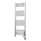 Zennor - Chrome Dual Fuel Towel Rail H1400mm x W500mm Thermostatic WIFI - Straight