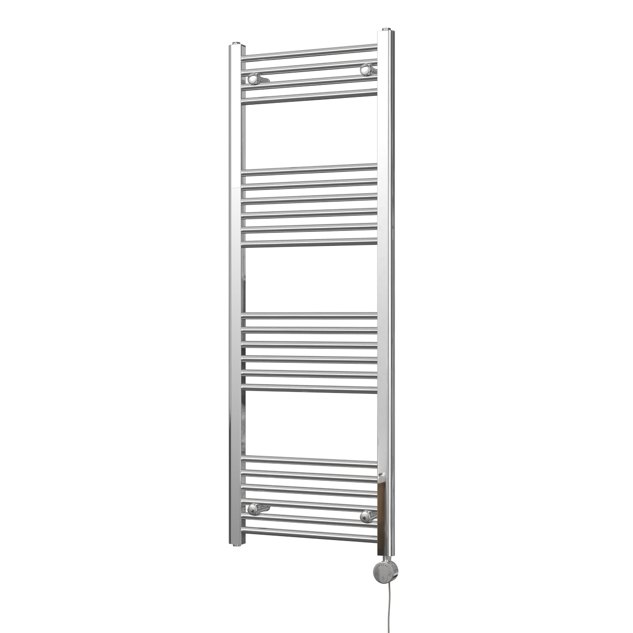 Zennor - Chrome Electric Towel Rail H1400mm x W500mm Straight 300w Thermostatic