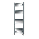 Zennor - Anthracite Dual Fuel Towel Rail H1400mm x W500mm Standard - Straight