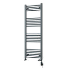 Zennor - Anthracite Dual Fuel Towel Rail H1400mm x W500mm Thermostatic WIFI - Straight