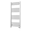 Zennor - Chrome Dual Fuel Towel Rail H1400mm x W600mm Standard - Curved