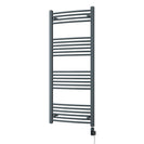 Zennor - Anthracite Electric Towel Rail H1400mm x W600mm Curved 700w Thermostatic WIFI