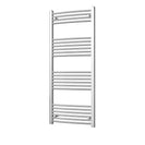 Zennor - Chrome Heated Towel Rail - H1400mm x W600mm - Curved