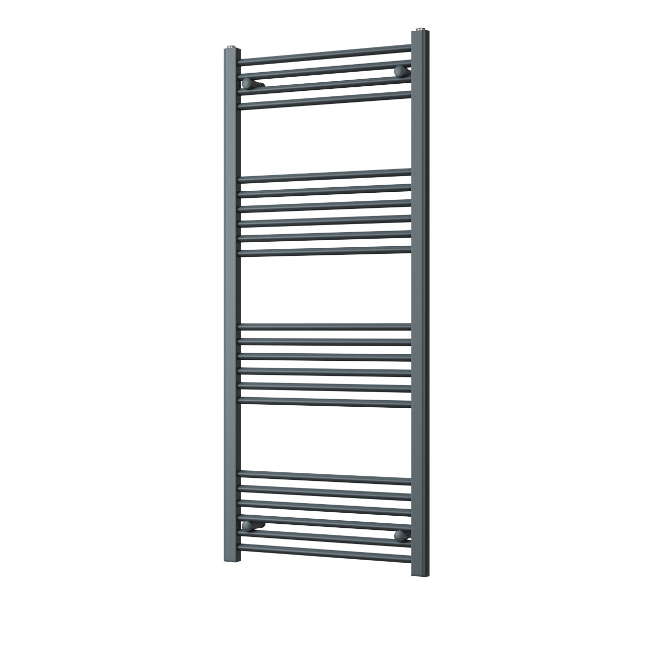 Zennor - Anthracite Heated Towel Rail - H1400mm x W600mm - Straight