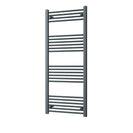 Zennor - Anthracite Heated Towel Rail - H1400mm x W600mm - Straight