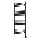 Zennor - Black Electric Towel Rail H1400mm x W600mm Straight 700w Thermostatic WIFI