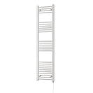 Zennor - White Electric Towel Rail H1600mm x W400mm Curved 500w Standard