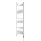 Zennor - White Electric Towel Rail H1600mm x W400mm Curved 500w Thermostatic