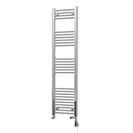 Zennor - Chrome Dual Fuel Towel Rail H1600mm x W400mm Thermostatic WIFI - Straight
