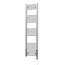 Zennor - Chrome Electric Towel Rail H1600mm x W400mm Straight 300w Thermostatic