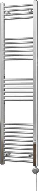 Zennor - Chrome Electric Towel Rail H1600mm x W400mm Straight 300w Thermostatic