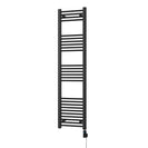 Zennor - Black Electric Towel Rail H1600mm x W400mm Straight 600w Thermostatic WIFI