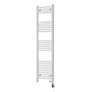 Zennor - White Dual Fuel Towel Rail H1600mm x W400mm Thermostatic WIFI - Straight