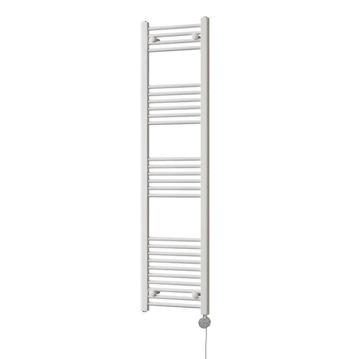 Zennor - White Electric Towel Rail H1600mm x W400mm Straight 500w Thermostatic