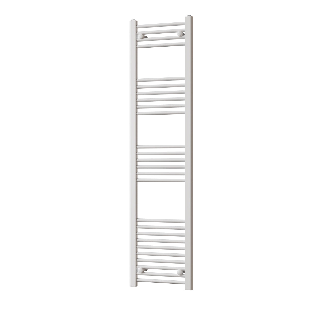 Zennor - White Heated Towel Rail - H1600mm x W400mm - Straight