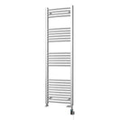 Zennor - Chrome Dual Fuel Towel Rail H1600mm x W500mm Thermostatic WIFI - Curved