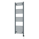 Zennor - Anthracite Electric Towel Rail H1600mm x W500mm Curved 600w Thermostatic WIFI