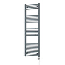 Zennor - Anthracite Electric Towel Rail H1600mm x W500mm Curved 600w Thermostatic