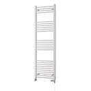 Zennor - White Dual Fuel Towel Rail H1600mm x W500mm Standard - Curved