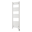 Zennor - White Dual Fuel Towel Rail H1600mm x W500mm Thermostatic WIFI - Curved